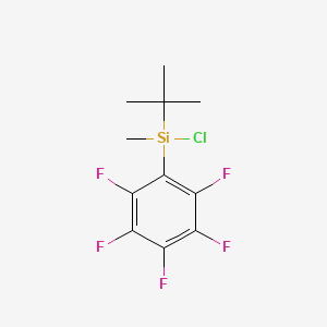 Chloro(1,1-dimethylethyl)methyl(pentafluorophenyl)silane