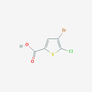 molecular formula C5H2BrClO2S B1284079 4-Bromo-5-chlorothiophene-2-carboxylic acid CAS No. 60729-37-5