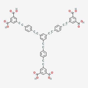 5,5',5''-(((Benzene-1,3,5-triyltris(ethyne-2,1-diyl))tris(benzene-4,1-diyl))tris(ethyne-2,1-diyl))triisophthalic acid