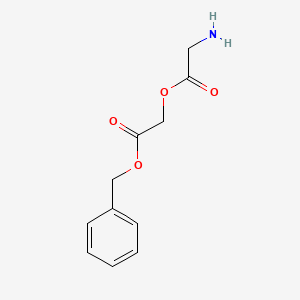 molecular formula C11H13NO4 B12840842 Benzyl 2-(glycyloxy)acetate 