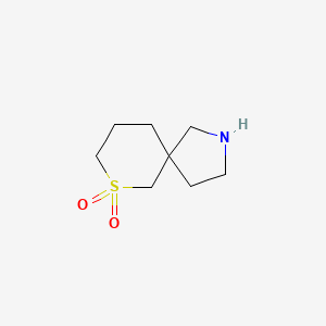 molecular formula C8H15NO2S B12840863 7-Thia-2-azaspiro[4.5]decane 7,7-dioxide 