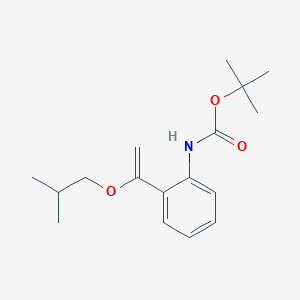 molecular formula C17H25NO3 B12840866 tert-Butyl (2-(1-isobutoxyvinyl)phenyl)carbamate 