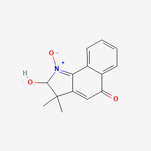 molecular formula C14H13NO3 B12840884 2-hydroxy-3,3-dimethyl-5-oxo-3,5-dihydro-2H-benzo[g]indole 1-oxide 