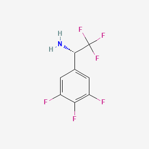 (S)-2,2,2-Trifluoro-1-(3,4,5-trifluorophenyl)ethan-1-amine