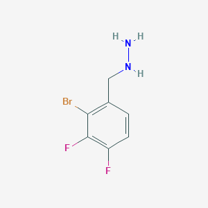 molecular formula C7H7BrF2N2 B12840918 (2-Bromo-3,4-difluorobenzyl)hydrazine 