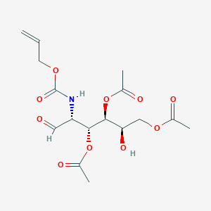 [(2R,3S,4R,5R)-3,4-diacetoxy-5-(allyloxycarbonylamino)-2-hydroxy-6-oxo-hexyl] acetate