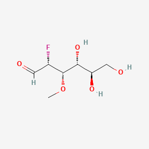 molecular formula C7H13FO5 B12840939 (2R,3S,4R,5R)-2-fluoro-4,5,6-trihydroxy-3-methoxyhexanal 