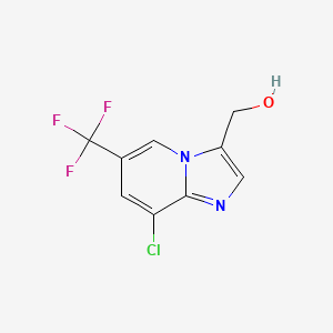 (8-Chloro-6-(trifluoromethyl)imidazo[1,2-a]pyridin-3-yl)methanol