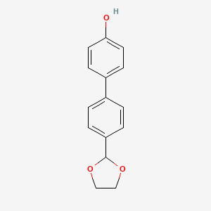 4'-(1,3-Dioxolan-2-yl)[1,1'-biphenyl]-4-ol