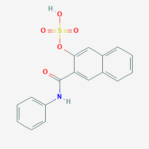 3-(Phenylcarbamoyl)naphthalen-2-yl hydrogen sulfate