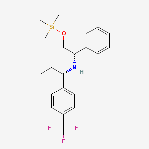 (alphaS)-alpha-Ethyl-N-[(1S)-1-phenyl-2-[(trimethylsilyl)oxy]ethyl]-4-(trifluoromethyl)benzenemethanamine