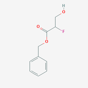 molecular formula C10H11FO3 B12841039 Benzyl 2-fluoro-3-hydroxypropanoate 