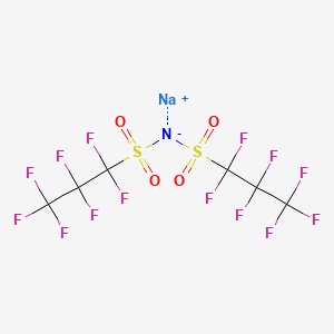 molecular formula C6F14NNaO4S2 B12841087 Sodium bis((perfluoropropyl)sulfonyl)amide 