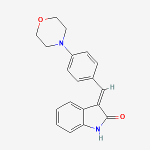 molecular formula C19H18N2O2 B12841089 (E)-3-(4-Morpholinobenzylidene)indolin-2-one 