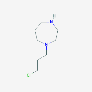 molecular formula C8H17ClN2 B12841109 1-(3-Chloropropyl)-1,4-diazepane 