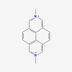 molecular formula C16H14N2+2 B12841116 2,7-Dimethylbenzo[lmn][3,8]phenanthroline-2,7-diium 