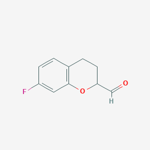 7-Fluorochromane-2-carbaldehyde