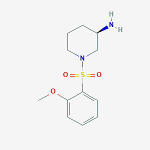 (3R)-1-(2-methoxybenzenesulfonyl)piperidin-3-amine