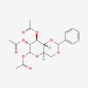 (4AR,7R,8S,8aR)-2-phenylhexahydropyrano[3,2-d][1,3]dioxine-6,7,8-triyl triacetate