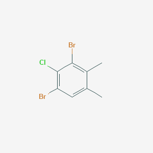 molecular formula C8H7Br2Cl B12841157 4-Chloro-3,5-dibromo-o-xylene 