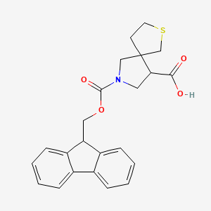 7-(((9H-Fluoren-9-yl)methoxy)carbonyl)-2-thia-7-azaspiro[4.4]nonane-9-carboxylic acid