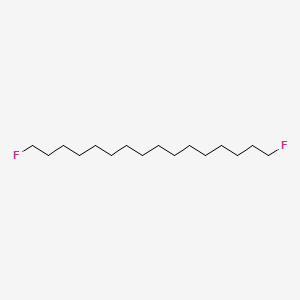 molecular formula C16H32F2 B12841195 1,16-Difluorohexadecane CAS No. 408-41-3