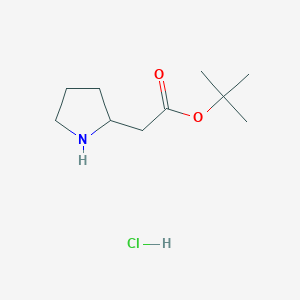 tert-Butyl 2-(pyrrolidin-2-yl)acetate hydrochloride