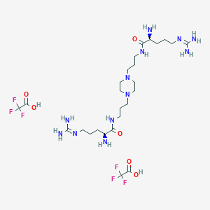 molecular formula C26H50F6N12O6 B12841253 Ciraparantag TFA 