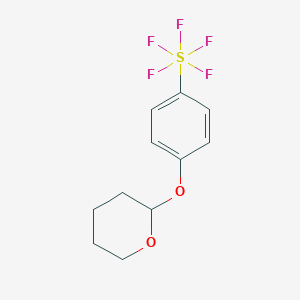 4-(Tetrahydro-2H-pyran-2-yloxy)phenylsulphur pentafluoride