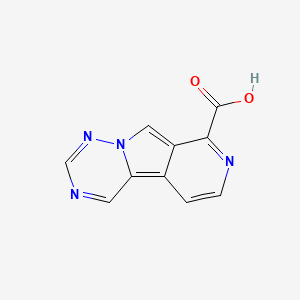 molecular formula C10H6N4O2 B12841337 4,6,7,11-tetrazatricyclo[7.4.0.02,7]trideca-1,3,5,8,10,12-hexaene-10-carboxylic acid 