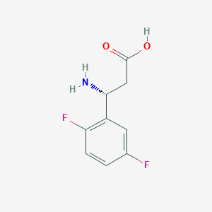 molecular formula C9H9F2NO2 B12841338 (R)-3-Amino-3-(2,5-difluorophenyl)propanoic acid CAS No. 1228561-26-9