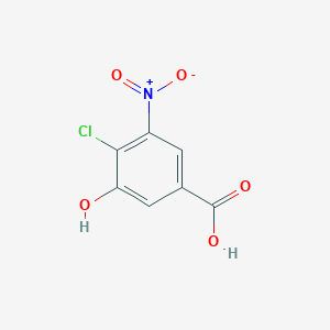 4-Chloro-3-hydroxy-5-nitrobenzoic acid