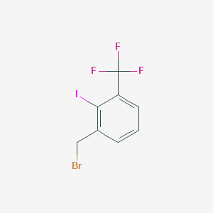 molecular formula C8H5BrF3I B12841357 2-Iodo-3-(trifluoromethyl)benzyl bromide 