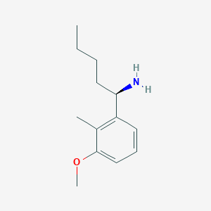 (R)-1-(3-methoxy-2-methylphenyl)pentan-1-amine