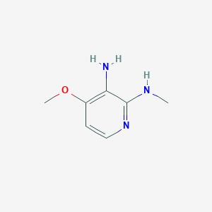 molecular formula C7H11N3O B12841366 4-Methoxy-N2-methylpyridine-2,3-diamine 