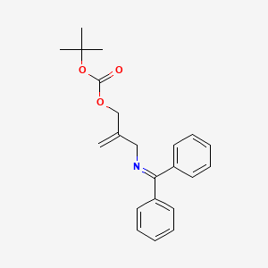 tert-Butyl (2-(((diphenylmethylene)amino)methyl)allyl) carbonate