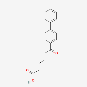 molecular formula C18H18O3 B1284139 6-([1,1'-联苯]-4-基)-6-氧代己酸 CAS No. 5366-53-0