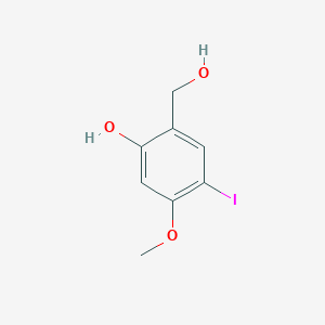 2-(Hydroxymethyl)-4-iodo-5-methoxyphenol