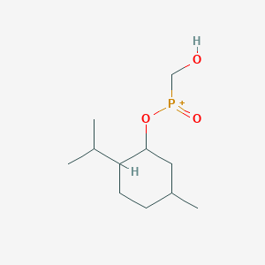 molecular formula C11H22O3P+ B12841479 2-Isopropyl-5-methylcyclohexyl (hydroxymethyl)phosphinate 