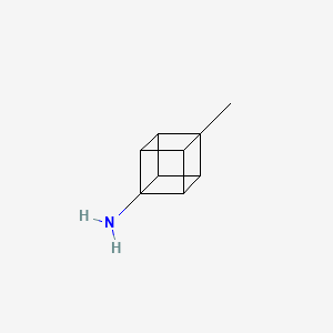 molecular formula C9H11N B12841484 4-Methylpentacyclo[4.2.0.02,5.03,8.04,7]octan-1-amine 