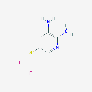 5-((Trifluoromethyl)thio)pyridine-2,3-diamine