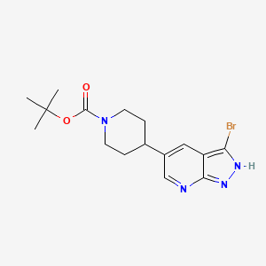 tert-Butyl 4-(3-bromo-1H-pyrazolo[3,4-b]pyridin-5-yl)piperidine-1-carboxylate