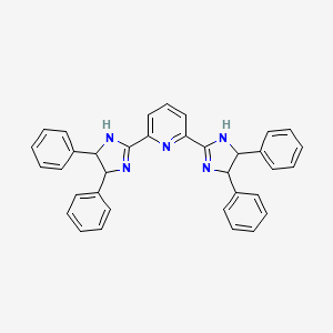 molecular formula C35H29N5 B12841513 2,6-Bis(4,5-diphenyl-4,5-dihydro-1H-imidazol-2-yl)pyridine 