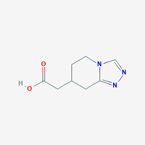 2-(5,6,7,8-Tetrahydro-[1,2,4]triazolo[4,3-a]pyridin-7-yl)acetic acid