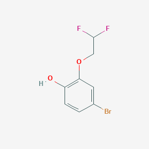 molecular formula C8H7BrF2O2 B12841553 4-Bromo-2-(2,2-difluoroethoxy)phenol 