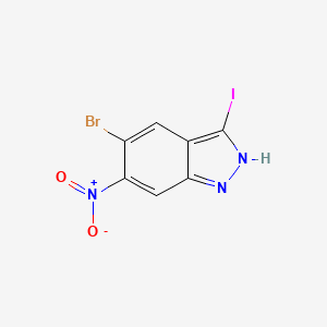 5-bromo-3-iodo-6-nitro-1H-indazole