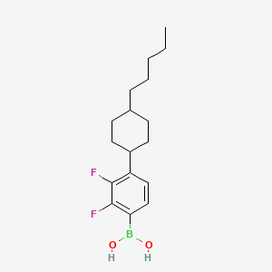 molecular formula C17H25BF2O2 B12841575 (2,3-Difluoro-4-(trans-4-pentylcyclohexyl)phenyl)boronic acid 