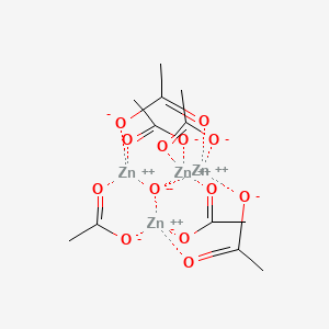 molecular formula C12H18O13Zn4 B12841585 Hexaacetato(oxo)tetrazinc CAS No. 12129-82-7