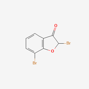 molecular formula C8H4Br2O2 B12841607 2,7-Dibromobenzo[b]furan-3(2H)-one 