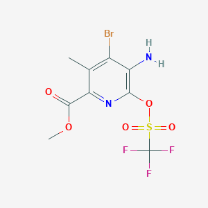 Methyl 5-amino-4-bromo-3-methyl-6-(((trifluoromethyl)sulfonyl)oxy)picolinate